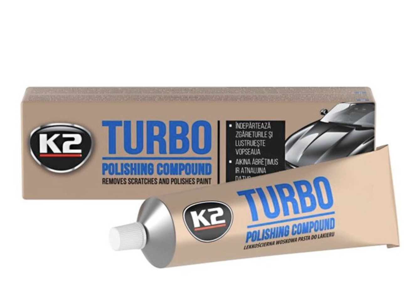 Восковая паста для полировки кузова Turbo 120г